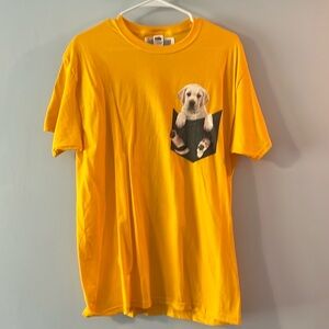 Yellow lab Fruit of the Loom t-shirt